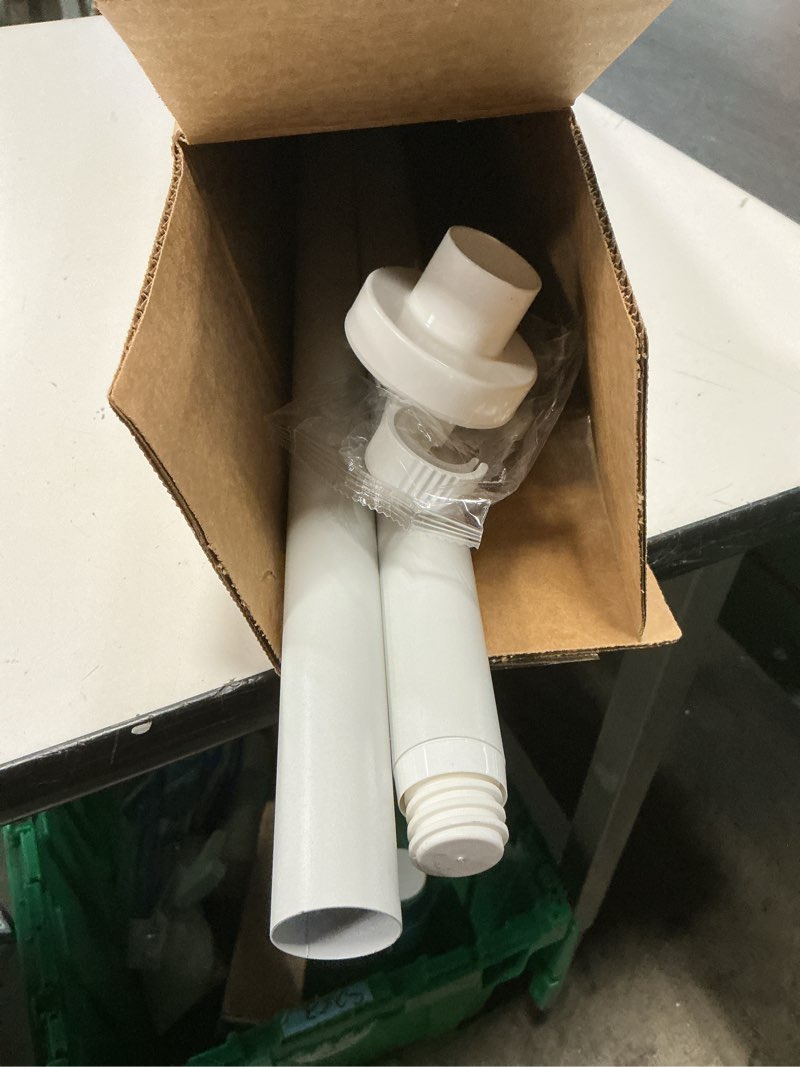 Condition photo showing Good Condition for long tension rod 39-144inch white tension curtain rods no drilling 1.26" diameter adjustable outdoor curtain rod for windows,shower,patio,doorway,heavy duty spring rods 41" to 144" white