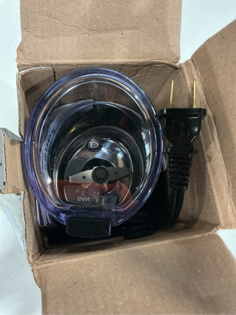 Condition photo showing Good Condition for krups precision electric coffee grinders, 3 oz capacity, 200w motor, stainless steel blades for uniform grinding of beans, herb and nuts, coffee and spice grinder electric, (black) black black blade grinder