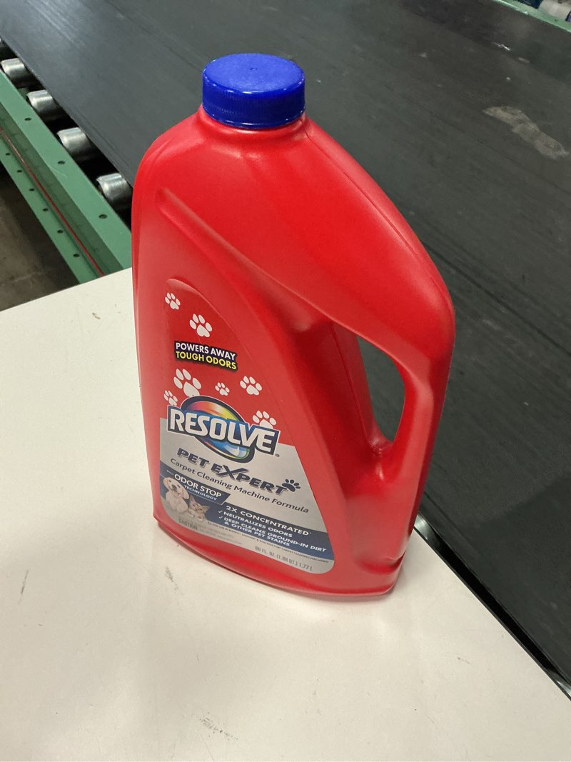 Condition photo showing New/Like New for resolve carpet pet stain cleaner solution and odor remover steam machine concentrate, 60 oz