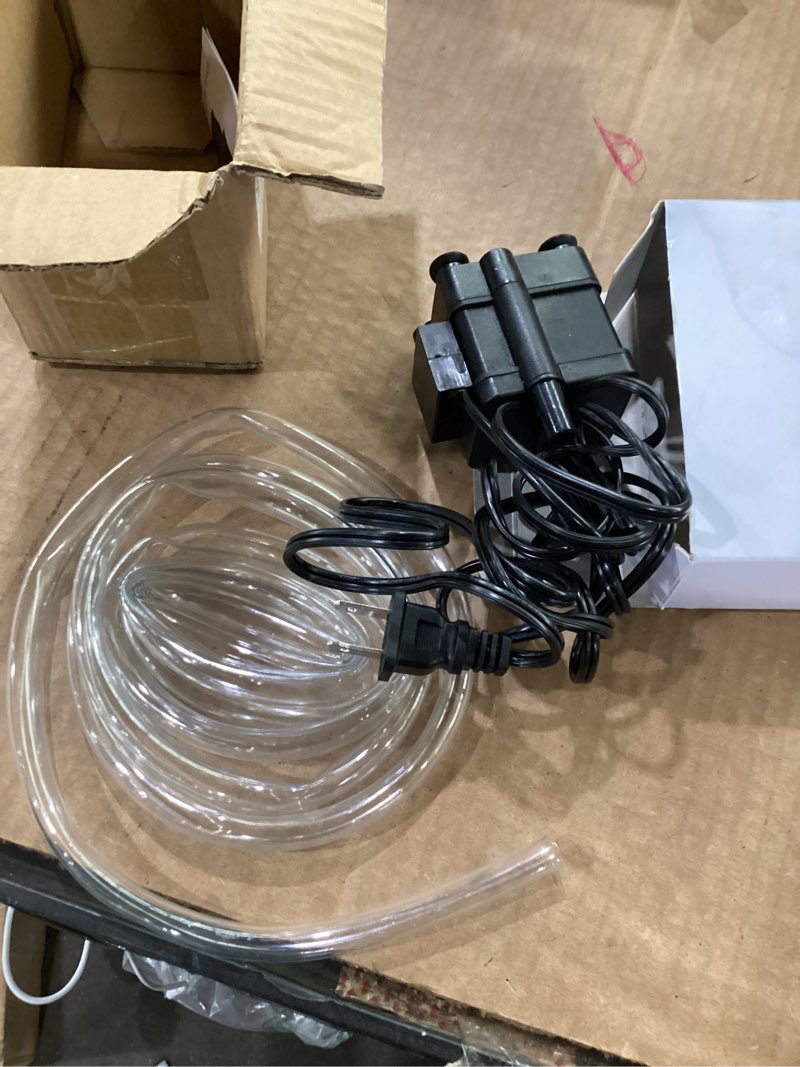 Condition photo showing As Is for small pump with level sensor 110v automatic submersible water pump mini hvac condensate pump for dehumidifier,air conditioner, ice maker, furnace,air cooler,auto shut off,pm01 small size?3ft 70gph?
