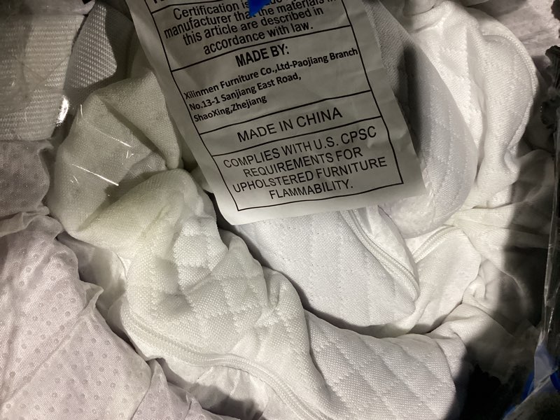 Condition photo showing As Is for (similar to)gaeste 8 inch twin cooling gel memory foam mattress for cool sleep medium firm certipur-us certified foam, mattress in a box pressure relief removable cover no fiberglass (twin, 8 in) white twin 8" - memory foam
