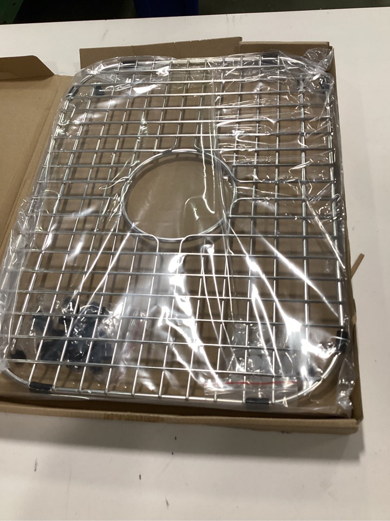 Condition photo showing New/Like New for Serene Valley Sink Grid 18-1/8" L x 13-3/8" W, Centered Drain with Corner Radius 3-1/2", NDG1813C