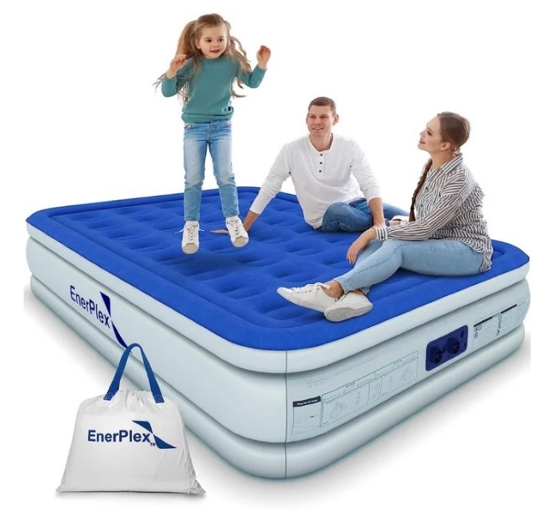 similar to )))) enerplex air mattress with built-in pump and carry bag