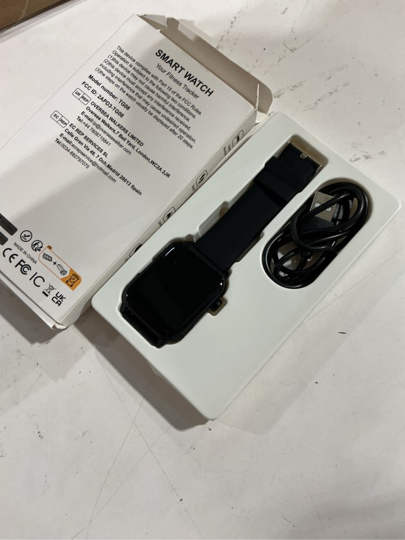 Condition photo showing Good Condition for smart watch for men, 120 sports modes smartwatch with 1.83" hd, alexa built-in, heart rate/sleep monitor, ip67 waterproof, bluetooth call & music control fitness watch for iphone/android (jet black)