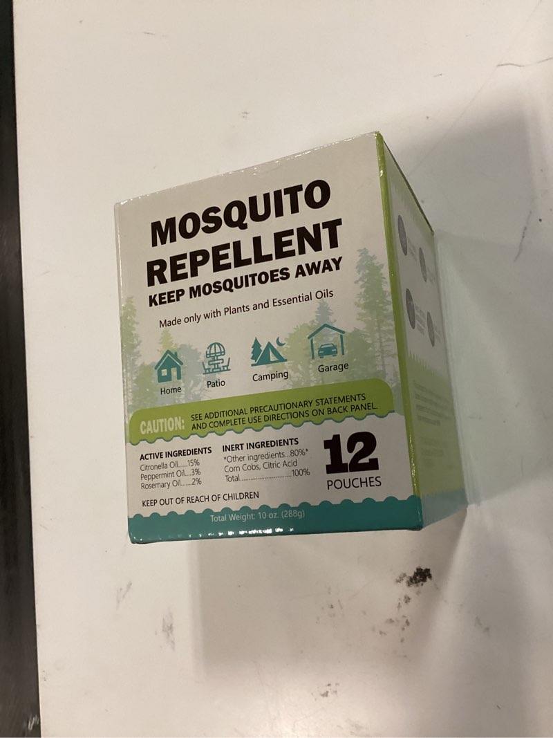 Condition photo showing New/Like New for mosquito repellent outdoor patio - mosquito repellent outdoor powerful indoor & outdoor protection - mosquito deterrent for yard camping 12 pack, green 1 count (pack of 12)
