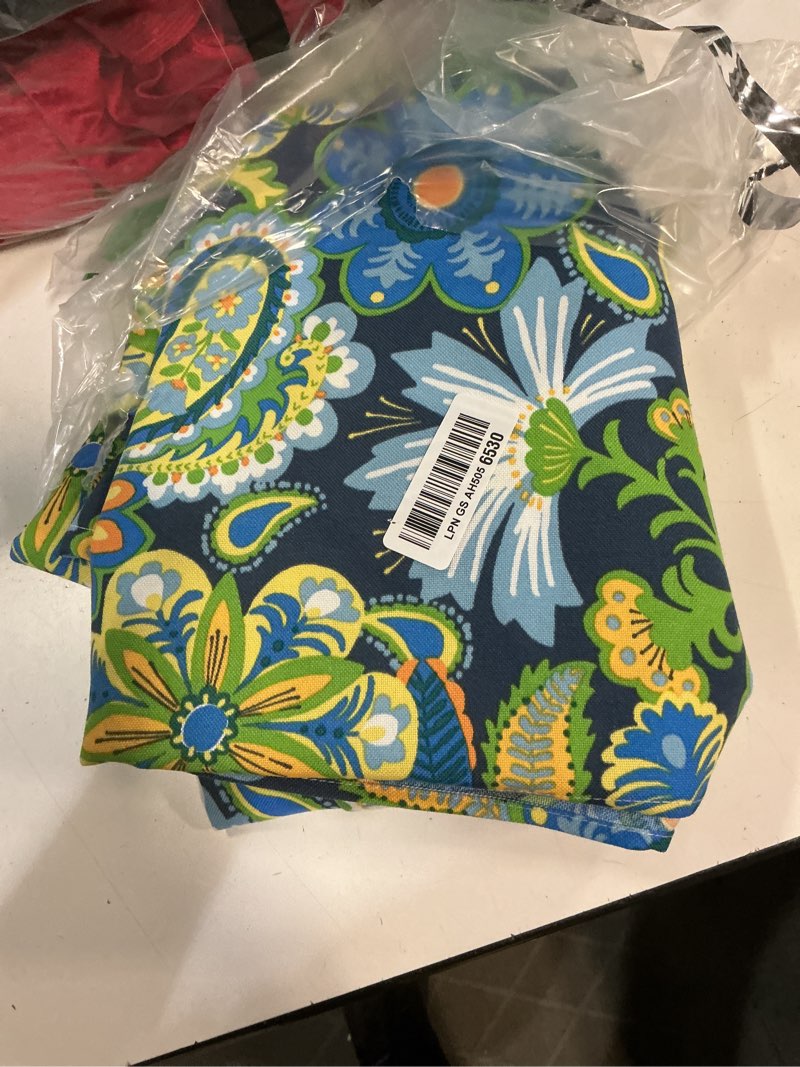 Condition photo showing Good Condition for outdoor rectangle tablecloth with umbrella hole and zipper,water repellent and fade resistant outdoor table covers for picnic/patio garden/party,60"x84",flower child 84" x 60" (rectangular) flower child