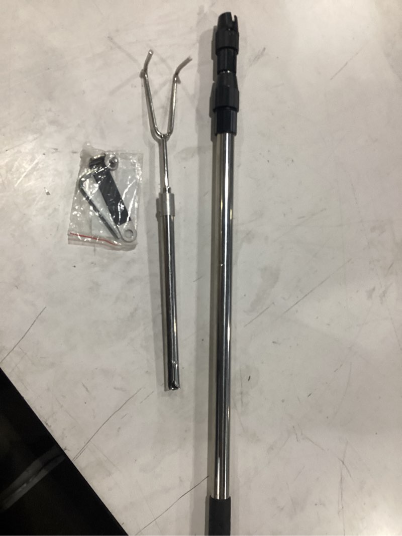 Condition photo showing Good Condition for exjiota truck cargo grabber, 6ft truck cargo retriever telescoping pole with two hooks, truck grabber reach tool for pickup truck bed grabber heavy duty truck accessories black