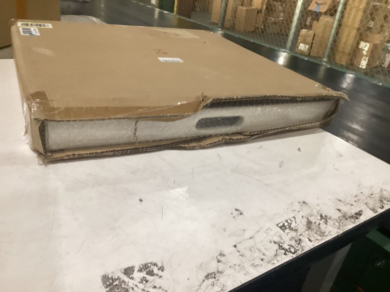 Condition photo showing New/Like New for hanobe square large ottoman tray: extra large white serving tray for ottomans big leather decorative tray with handles for coffee table living room 22" x 22" 21.7" x 21.7" x 2.1" white