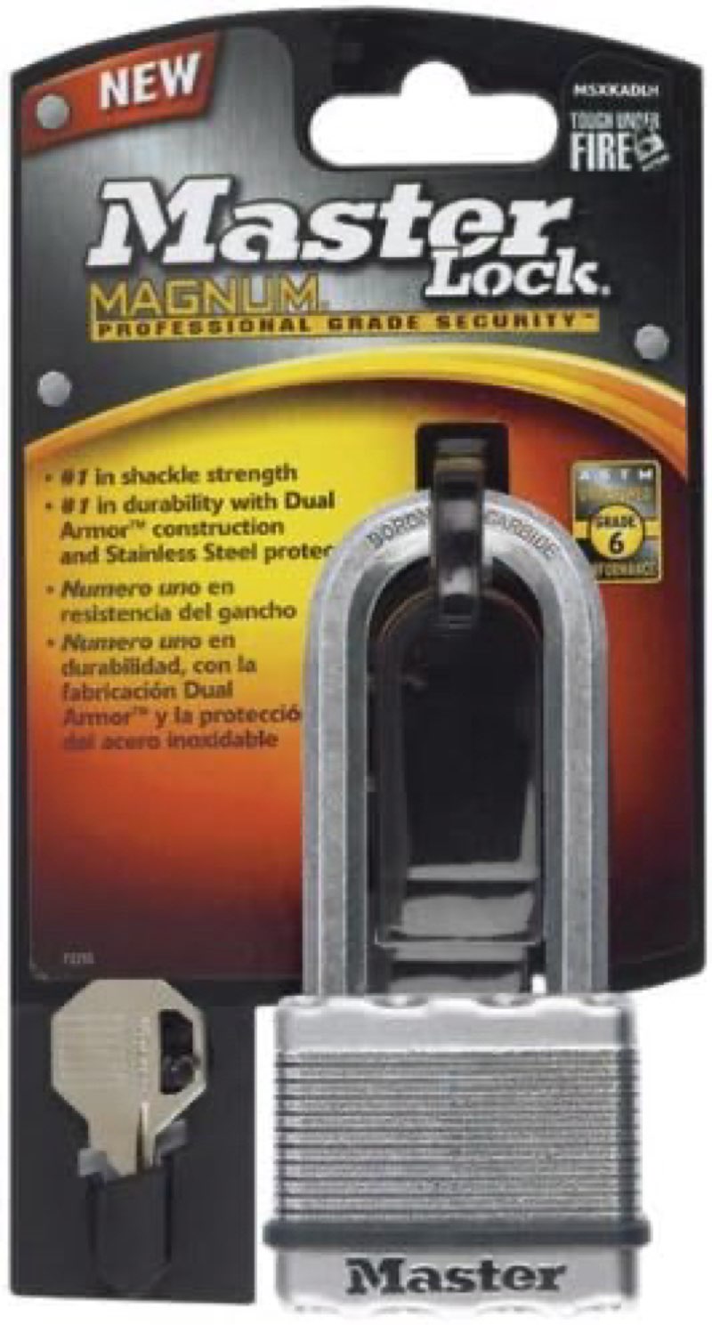Condition photo showing As Is for master lock