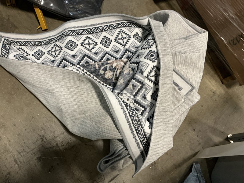 Condition photo showing As Is for ttelephant 6x9 area rugs for living room, soft non-slip vintage boho moroccan, low-pile printed wash