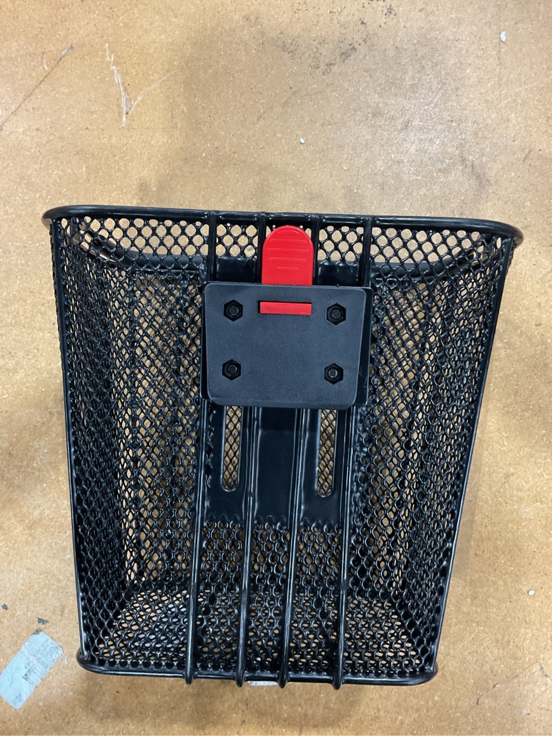 Condition photo showing New/Like New for cxwxc scooter basket with handle- quick release front bike basket for e-scooters - bicycle baskets with fixed bracket fits folding bikes, kick and knee scooters