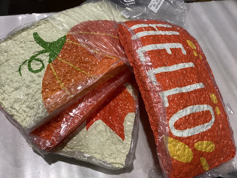 Chunful 4 Pcs Thanksgiving Large Fall Rocking Chair Cushions, Maple Leaf Fall Chair Cushions Outdoor, Thanksgiving Buffalo Plaid Seat Cushion Waterproof for Patio Rocker Indoor Furniture(47" x 19") 47" X 19" Maple Leaf