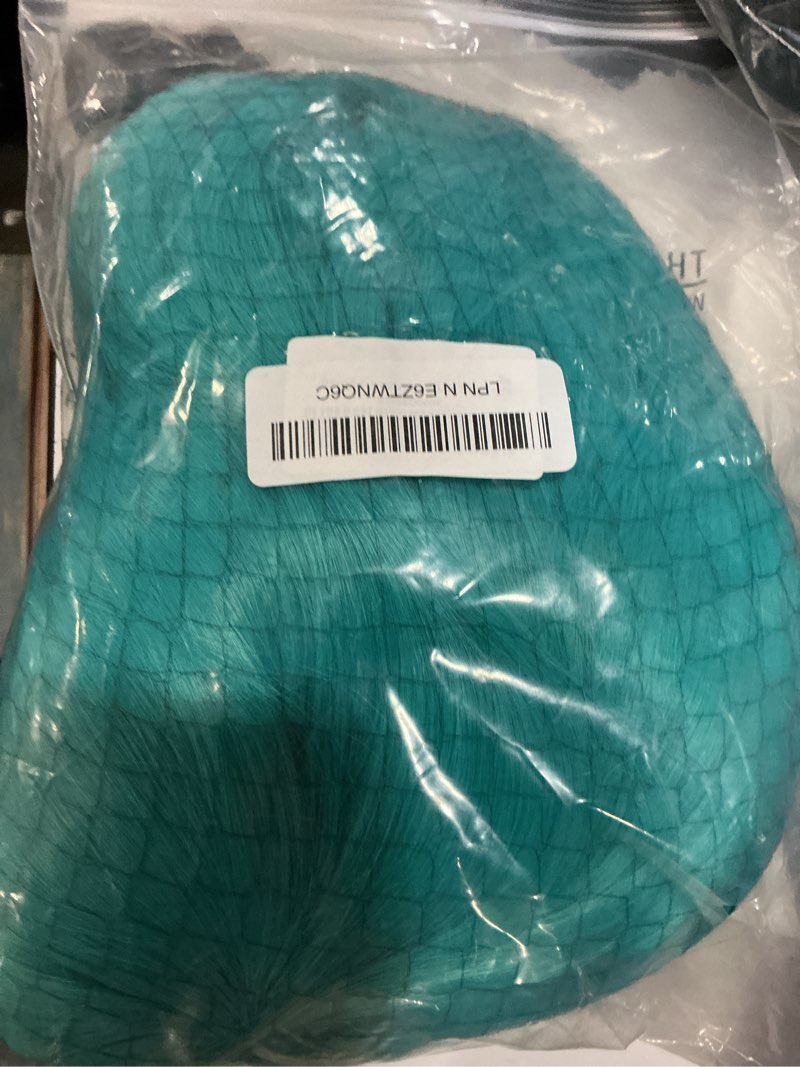 Condition photo showing Good Condition for anogol hair cap+48inch/120cm green wig cosplay green teal wig double ponytail wig, long green lolita wig for halloween costume, long green wig with bangs straight wig for halloween party cosplay wig
