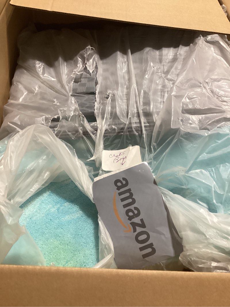 Condition photo showing As Is for FoamRush 5" x 26" x 26" Cool Gel Memory Foam Upholstery Square Cushion Medium Firm (Chair Cushion, Square Foam Dining Chairs, Couch, Sofa, Wheelchair Seat Cushion Replacement, Foam Rubber Padding) Gel Memory Foam (5" x 26" x 26")