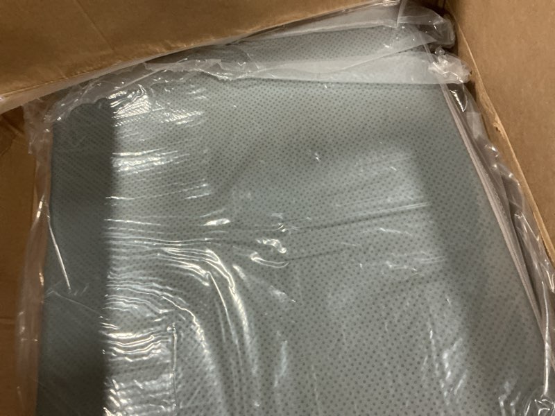 Condition photo showing Good Condition for YOUFI Extra Thick Large Seat Cushion -19 X 17.5 X 4 Inch Gel Memory Foam Cushion with Carry Handle Non Slip Bottom - Pain Relief Coccyx Cushion for Wheelchair Office Chair (Gray) Large(19''x17.5''x4'') Gray