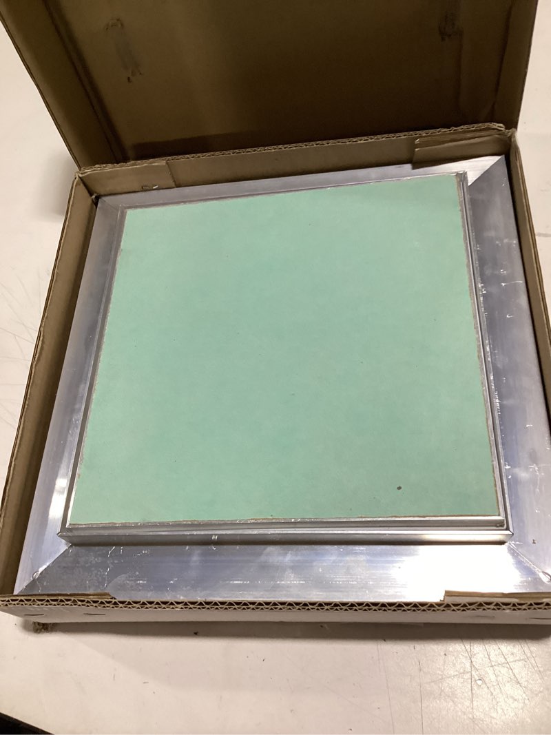 Condition photo showing Good Condition for Best 8” x 8” Drywall Inlay Access Panel with Fully Detachable Hatch, 5/8” Inlayed Drywall with Touch Latches, Invisa Hatch™ Access Door with Open Pin Hinge, Welded Mill Finish, BA-IVH 8 x 8