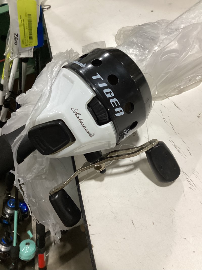 Condition photo showing As Is for heavy shakespear fishing pole broken reel