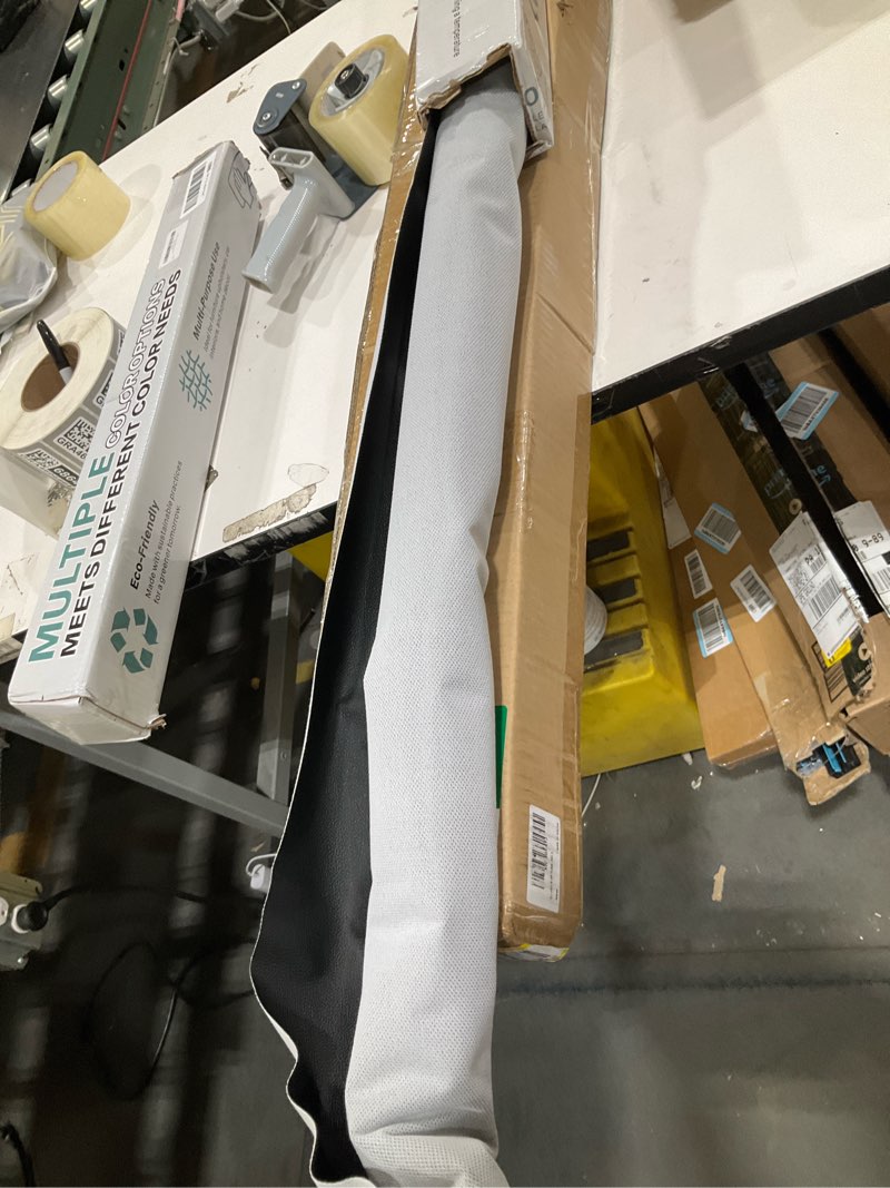 Condition photo showing Good Condition for no creasing-leather fabric, faux leather, vinyl fabric, for upholstery crafts, diy sewings, sofa, handbag, earrings, hair bows decorations (black 54 * 72inch) 2yd(54'' x 72'' inch) black
