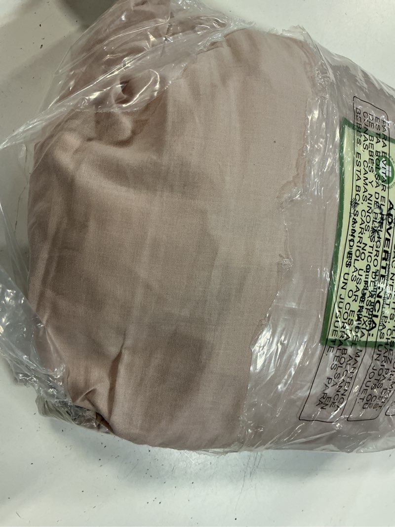 Condition photo showing Good Condition for lane linen 100% organic cotton sheets full size bed, machine washable fully elasticized low pill fade resistant cotton sheets, soft & comfy percale eco friendly sábanas full -sepia rose full 03: dusty rose