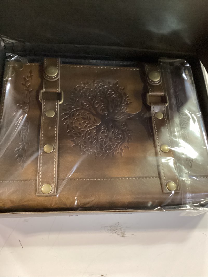 Condition photo showing New/Like New for durotan tree of life notebook dnd journals -a5 binder 400 pages for dungeons & dragons men women diary d&d travel vintage bound writing gift(5-khaki-tree of life)