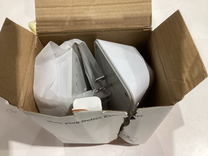 2 pack outlet extender surge protector, 6 outlet splitter with 4 usb outlet (2 usb a,2 usb c), 3side