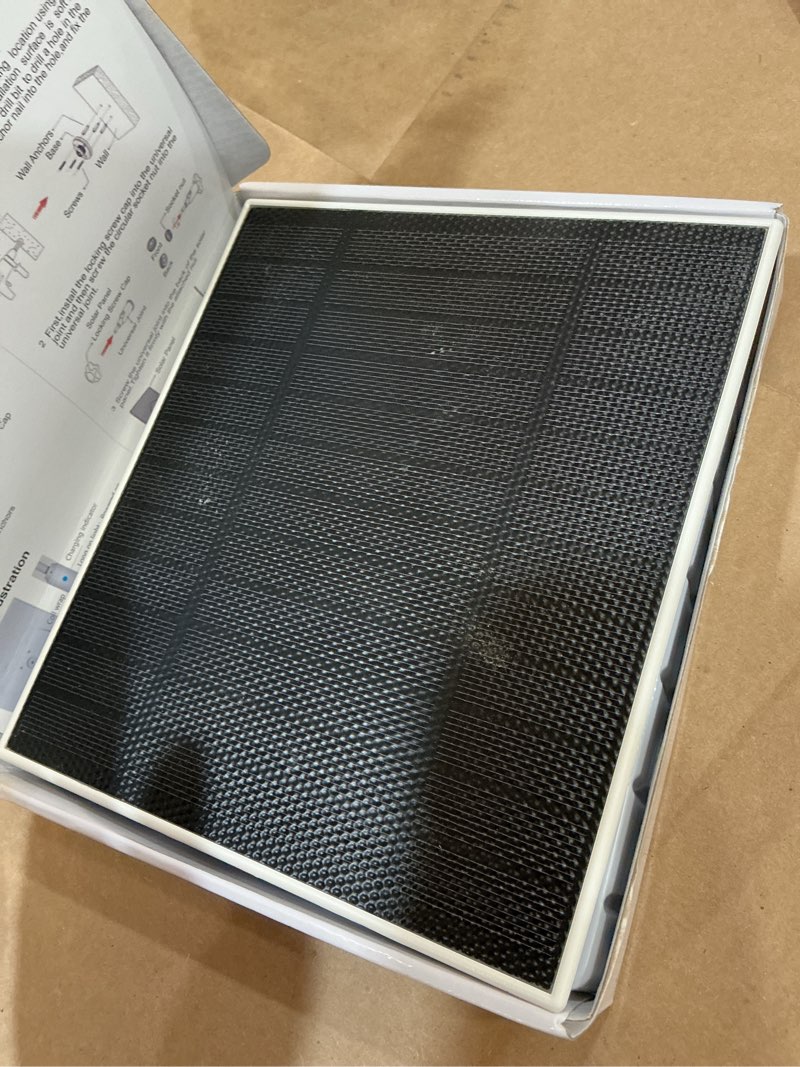 Condition photo showing New/Like New for 6w solar panel compatible with google nest camera outdoor & indoor (battery version), solar power charger for google nest cam with indicator light,13ft cable ip66 weatherproof solar panel nest solar panel-1
