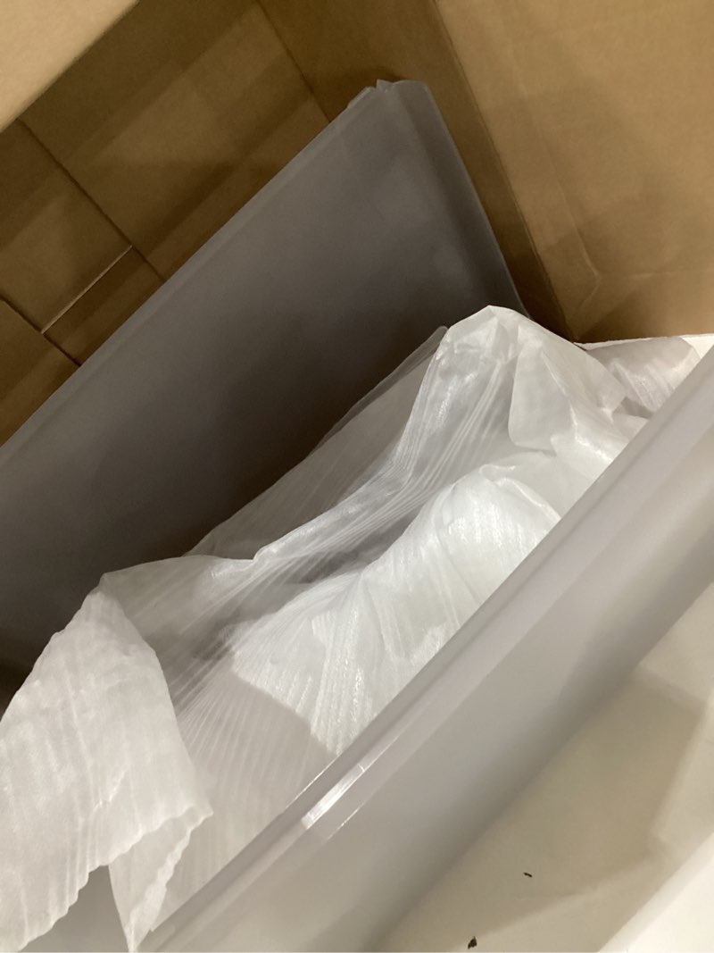 Condition photo showing item condition for petsafe scoopfree litter box privacy cover - convenient potty cover with minimalist cabin design & durable construction - removable hood for skittish cats - washable & travel friendly