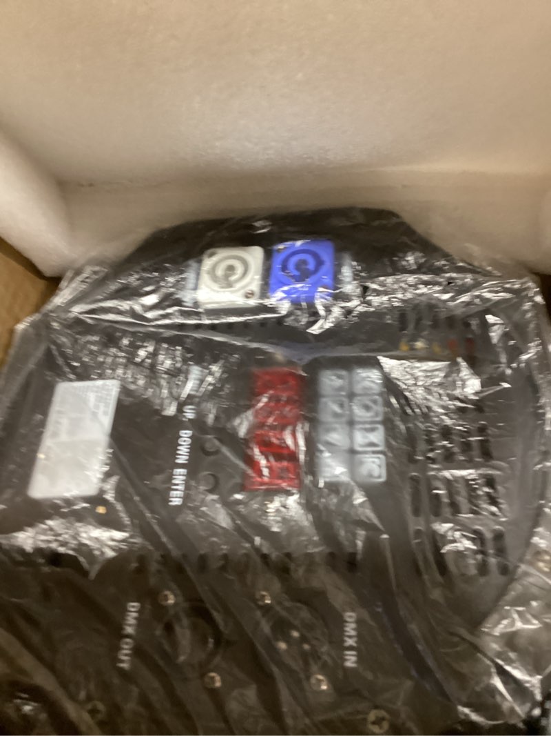 Condition photo showing Good Condition for 200W Stage Par Lights Spotlights with Barn Doors, RGBWA UV 6in1 COB Par Light, Warm & Cold White Uplights DMX512 Sound Activated Controlled, DJ Lights for Party Indoor Church Wedding(2 Pack)