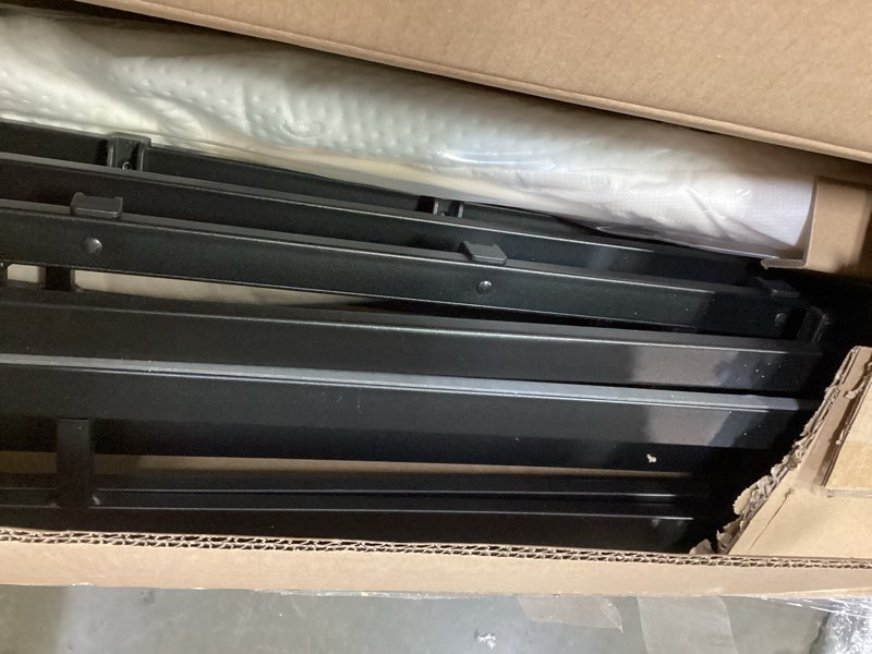 Condition photo showing Good Condition for Amazon Basics Smart Box Spring Bed Base, 5-Inch Height Mattress Foundation, Tool-Free Easy Assembly, Queen, 79"L x 59.5"W x 5"H, White Queen(79"L x 59.5"W) 5-Inch Height