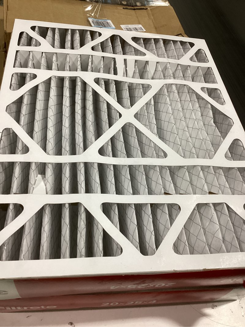 Condition photo showing Good Condition for Filtrete 20 x 25 x 4 MERV 11 1000 MPR Allergen Defense Electrostatic pleated Air Filter 2 -Pack