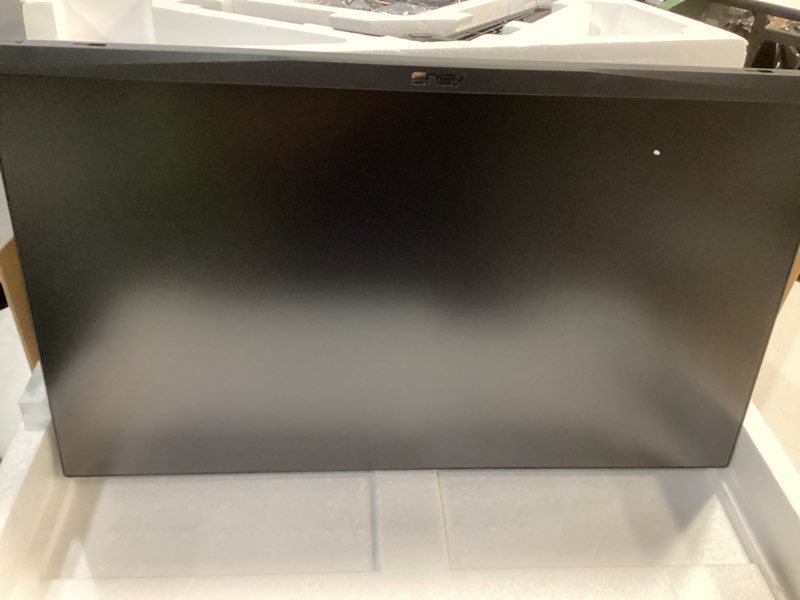 Condition photo showing As Is for ASUS TUF Gaming Series 5 24” 1080P Gaming Monitor (VG249QM5A) - Full HD, Fast-IPS, 240Hz, 0.3ms, G-SYNC Compatible, FreeSync Premium, Extreme Low Motion Blur Sync, 99% sRGB, Gaming AI, 3 yr Warranty