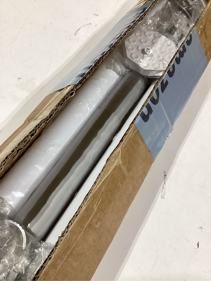 Condition photo showing Good Condition for Tension Curtain Rod 51-128 In, Shower Curtain Rods No Drilling for Bathroom, Long Outdoor Curtain Rod for Patio Window, Adjustable Spring Pole Room Divider Renter Friendly, Never Rust, White 51-128 Inches White