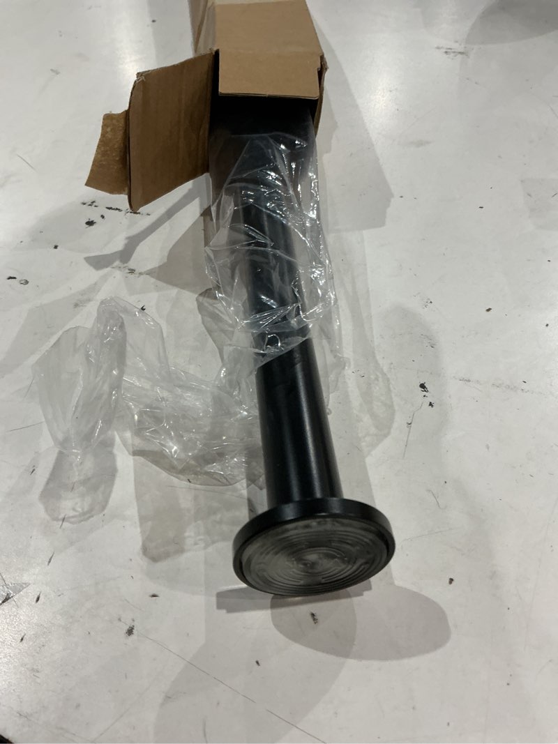 Condition photo showing As Is for ivilon tension curtain rod - spring tension rod for windows or shower, 24 to 36 inch. black 24" to 36" black