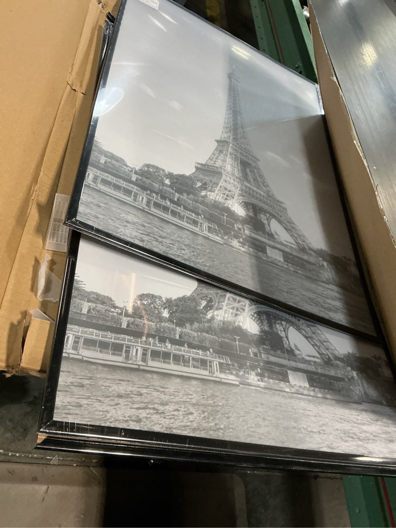 Condition photo showing As Is for upsimples 20x28 Picture Frame Black 3 Pack, Scratch-Proof Poster Frames 20 x 28 for Photo Gallery - Slide-In Strips, Horizontal or Vertical Wall Mounting Black 20x28