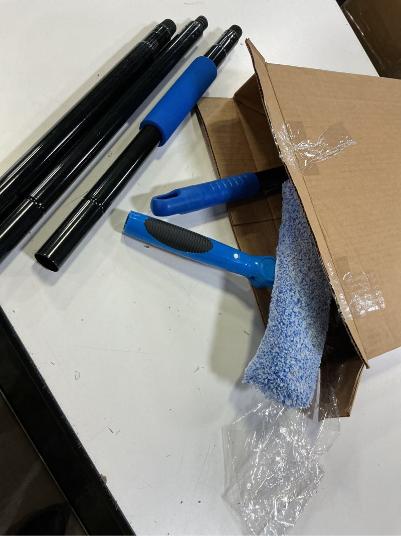 Condition photo showing Good Condition for VITEVER Professional 69'' Window Squeegee Cleaner Tool with Extension Pole, 2-in-1 Squeegee for Window Cleaning Kit with Scrubber and Rotating Head, 1 Blade 2 Scrubber