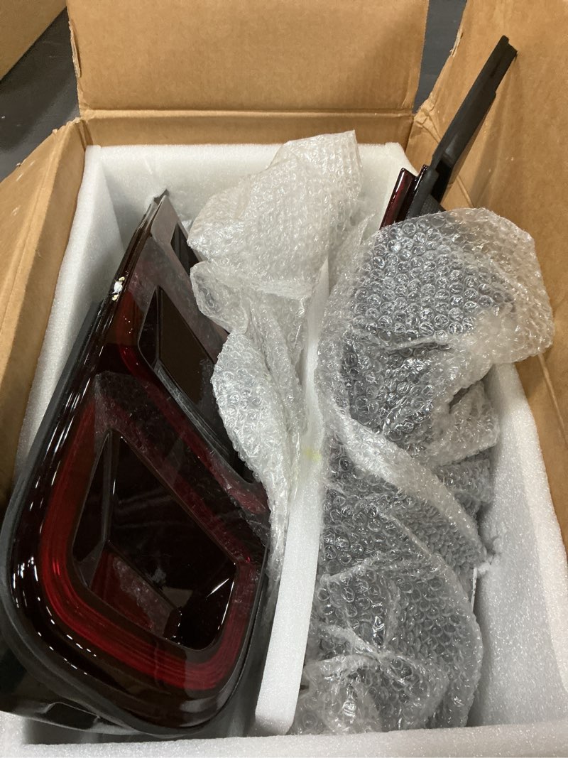 Condition photo showing Good Condition for led tail lights compatible with ford mustang 2010-2014 sequential turn signal rear brake lamp assembly plug & play left driver side & right passenger side 1 pair (red w/blacktrim)