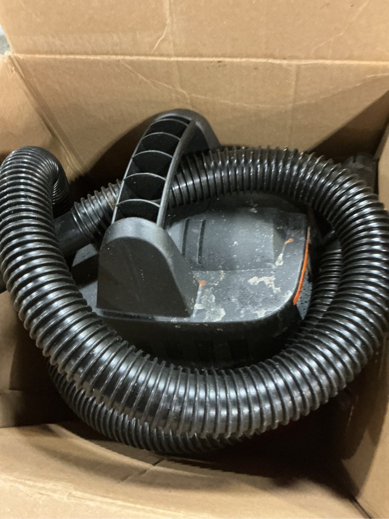 Condition photo showing As Is for craftsman cmxevbe17250 2.5 gallon 2.5 peak hp wet dry vac, portable shop vacuum wet and dry with filter bag, hose and attachments for cleaning in the home