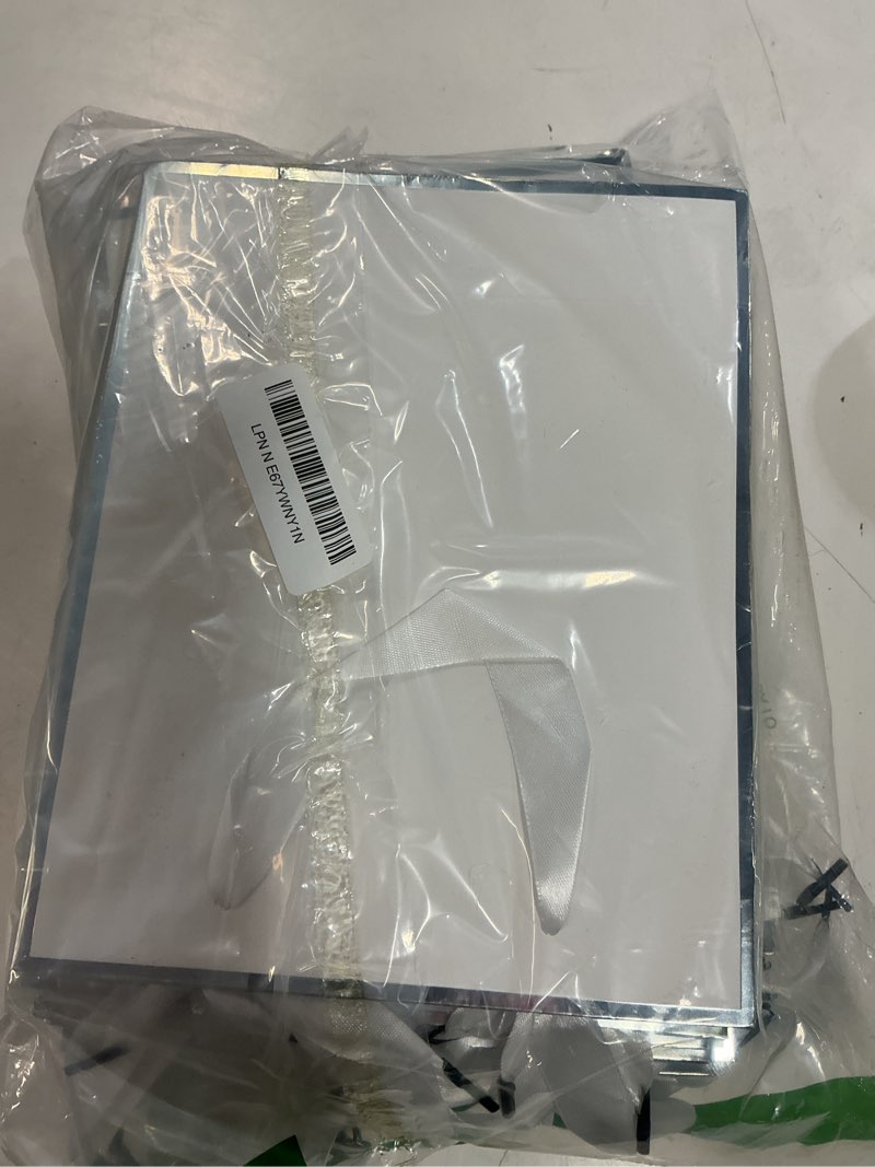 Condition photo showing New/Like New for yeaqee 24 pack metallic paper gift bags with handle and tissue 9x7x3.1 gold foil welcome favor bags return gifts for wedding fall 5 senses christmas bridesmaid birthday(white, silver)