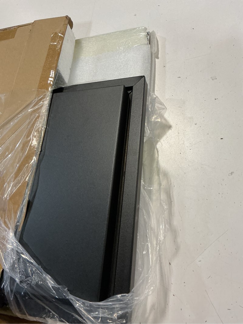 Condition photo showing Good Condition for acrylic display case for collectibles clear display box with mirror back and black metal grooved base for action models doll toys collectibles case