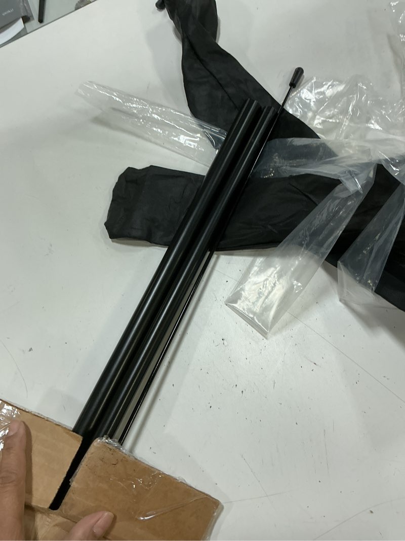 Condition photo showing As Is for lookourway feather flag pole kit – 7 ft swooper pole with ground spike for 5 ft outdoor advertising flags