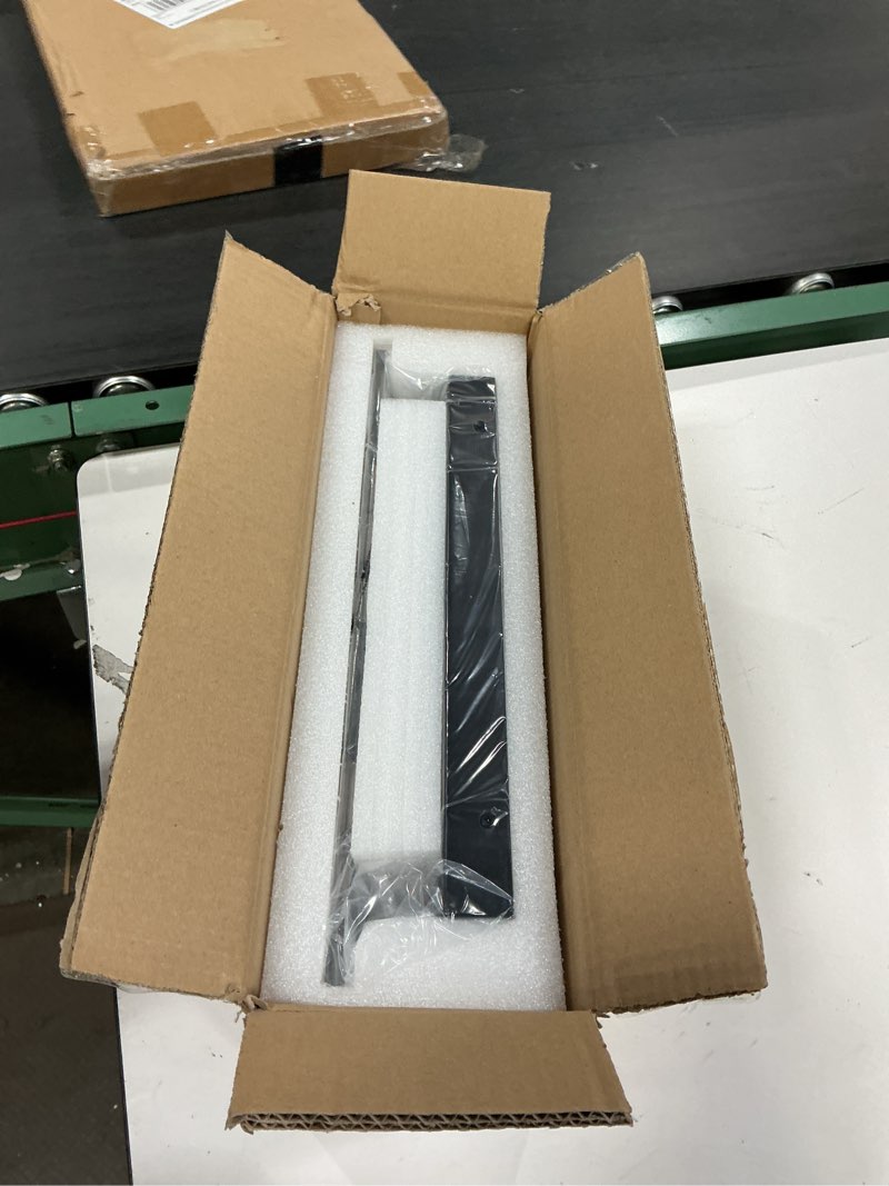 Condition photo showing New/Like New for led bathroom vanity light: 16in matte black acrylic modern lighting fixtures - 2-light contemporary smoke design wall lights fixture over mirror 3000k black 2 light