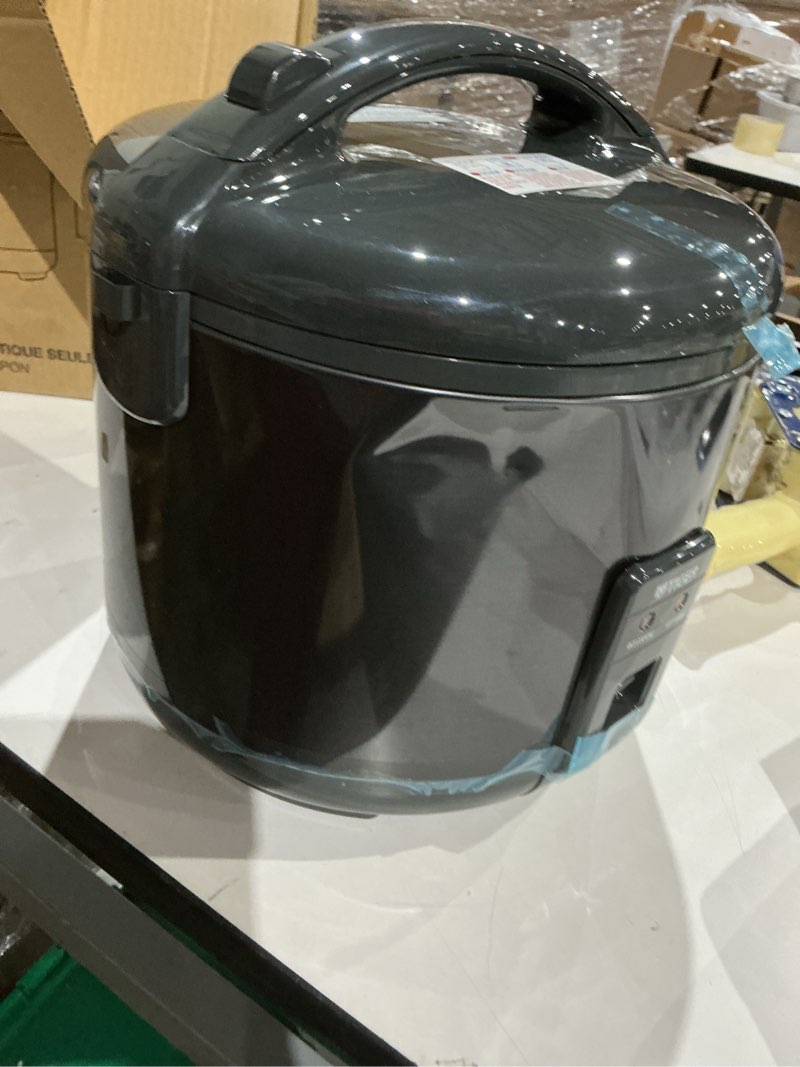 Condition photo showing As Is for broken))))tiger jnp-s18u-ky 10 cup capacity white rice cooker with non-stick inner pot, retractable power cord, and keep warm up to 12 hours (obsidian black)