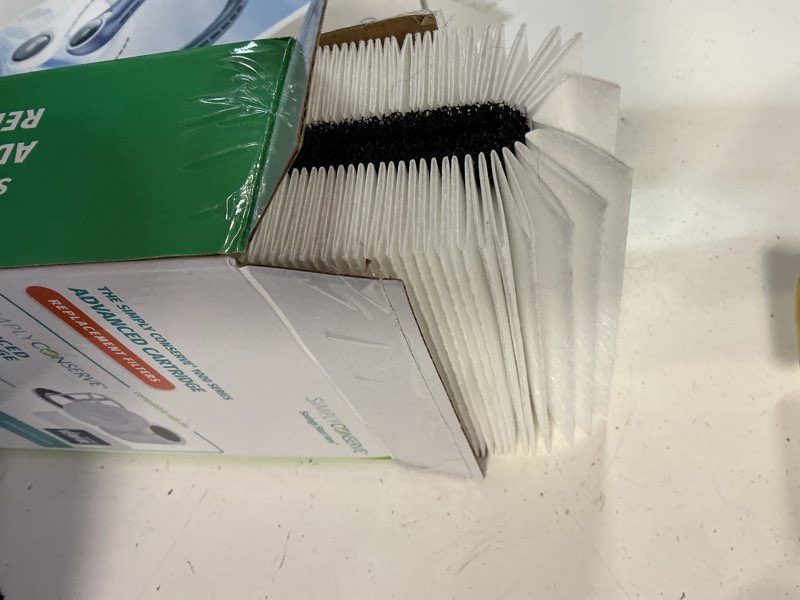 Condition photo showing New/Like New for simply conserve, replacement hepa h13 and carbon filter pack, for advanced air filter cartridge
