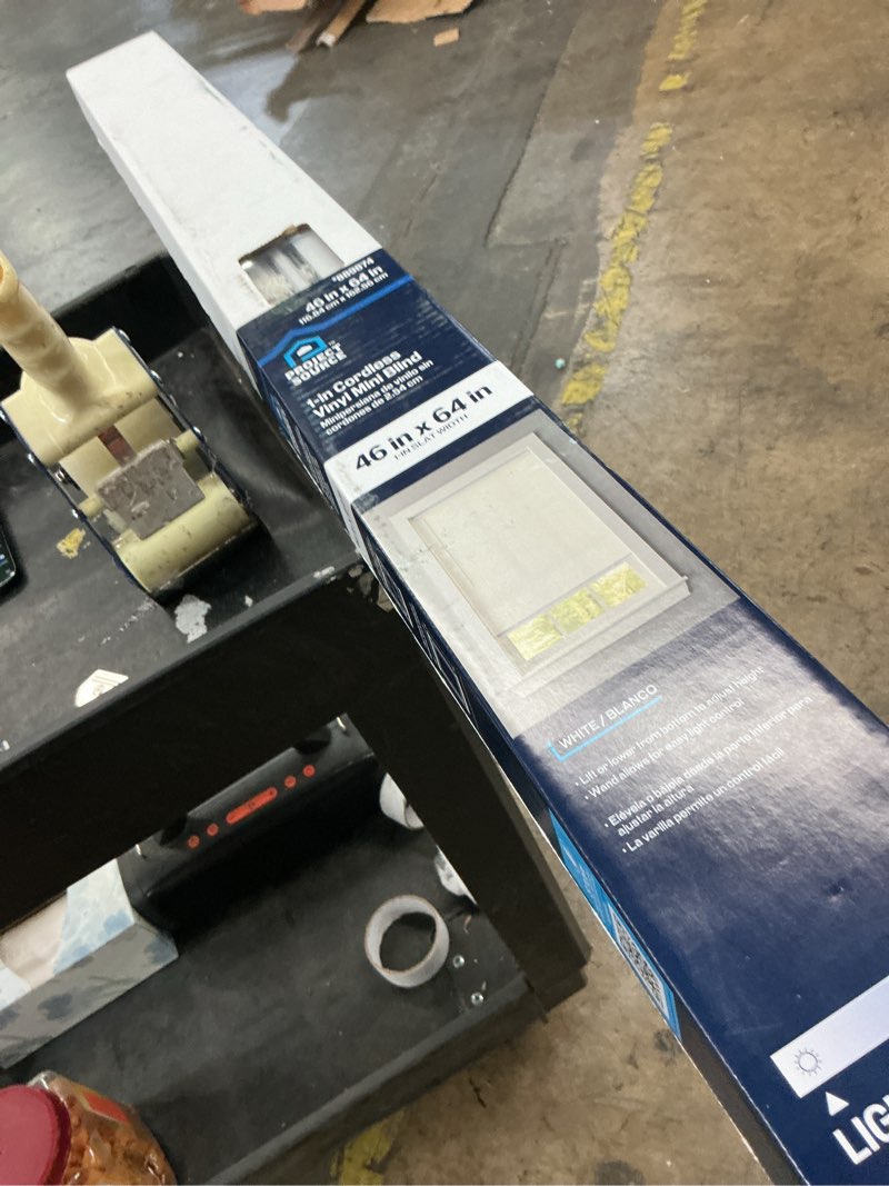 Condition photo showing As Is for 1 inch cordless blind