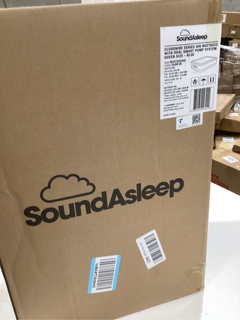 Condition photo showing New/Like New for SoundAsleep Products SoundAsleep CloudNine Series Air Mattress with Dual Smart Pump Technology Queen Size