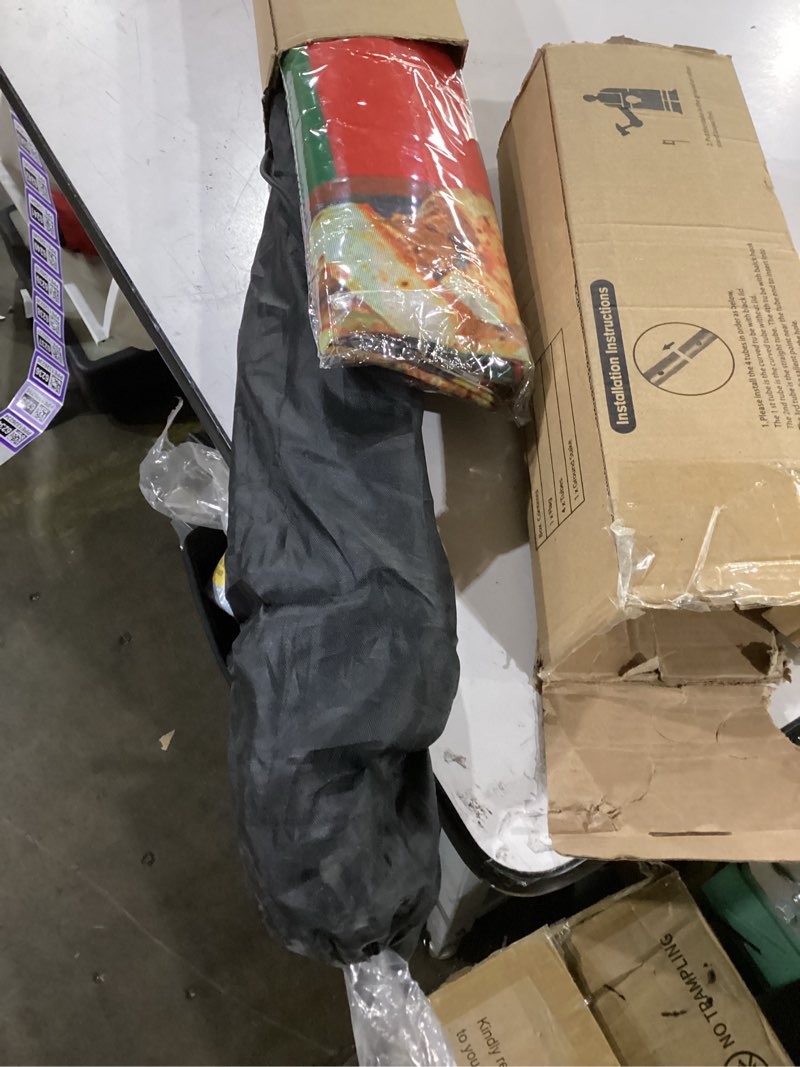 Condition photo showing Good Condition for mexican restaurant feather flag with pole and ground stake, 11ft swooper advertising banner sign for mexican food stands, restaurants food trucks