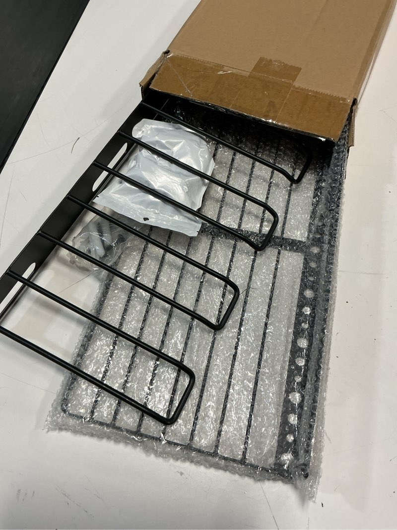 Condition photo showing Good Condition for Resin Shelf Accessory Outdoor Sheds Storage, 16" x 8" x 2", for Suncast Select Outdoor Shed Models with EZ Bolt Assembly Black, 2-Pack