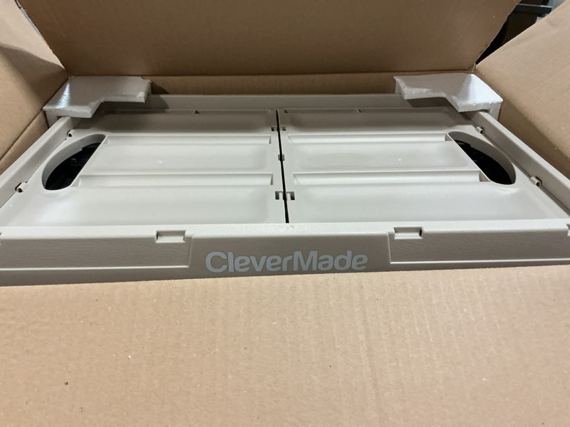 Condition photo showing Good Condition for clevermade collapsible storage bins - tan 3 pack 46l - stackable containers heavy duty capacity folding crates - space-saving for home