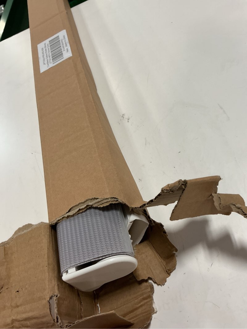 Condition photo showing Good Condition for LazBlinds No Drill Cordless Zebra Blinds for Indoor Windows, Dual Layer Light Control Roller Shades for Day and Night, Light Filtering Sheer Shades for Home, 27" W x 48" H, Stone Grey Stone Grey 27" W x 48" H