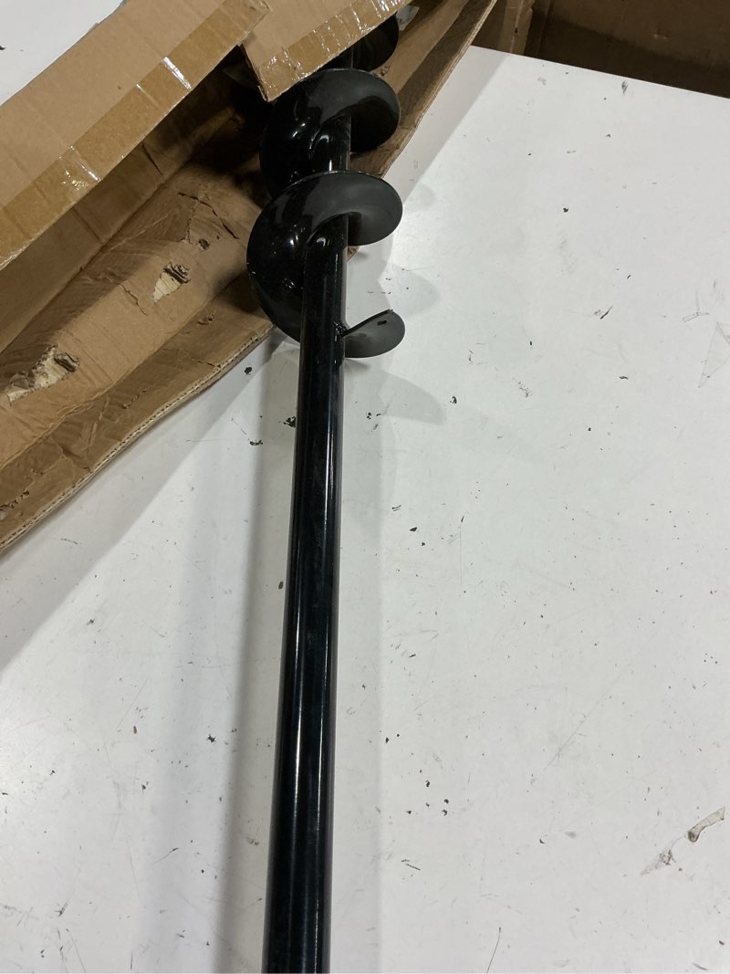 Condition photo showing Good Condition for 4"x32"auger drill bit for planting,heavy-duty garden auger spiral drill bit with dual sharp blades,bulb planter tool & plant hole digger,planting auger for cordless drill,tulip planter bit